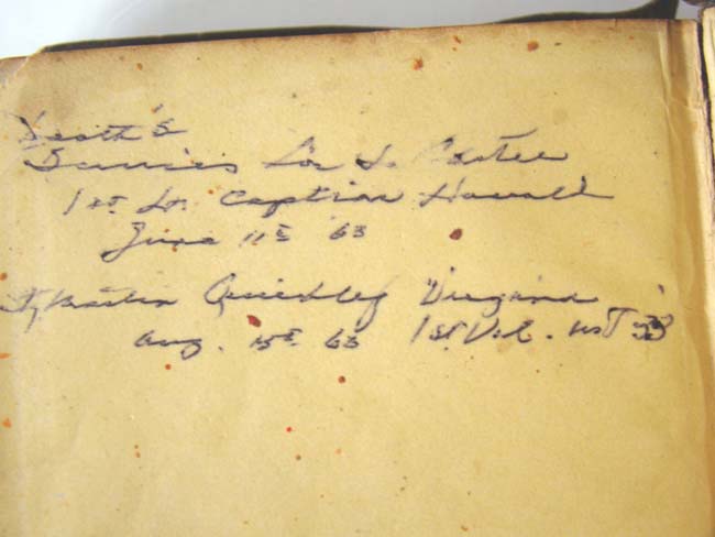 A Civil War 'soldiers' Book of Common Prayer with inscriptions for the year 1863 — image 2